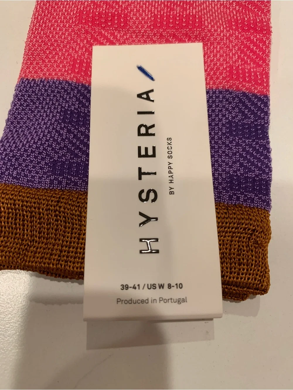 Hysteria by Happy Socks Multicolor Stripe Crew Socks NWT